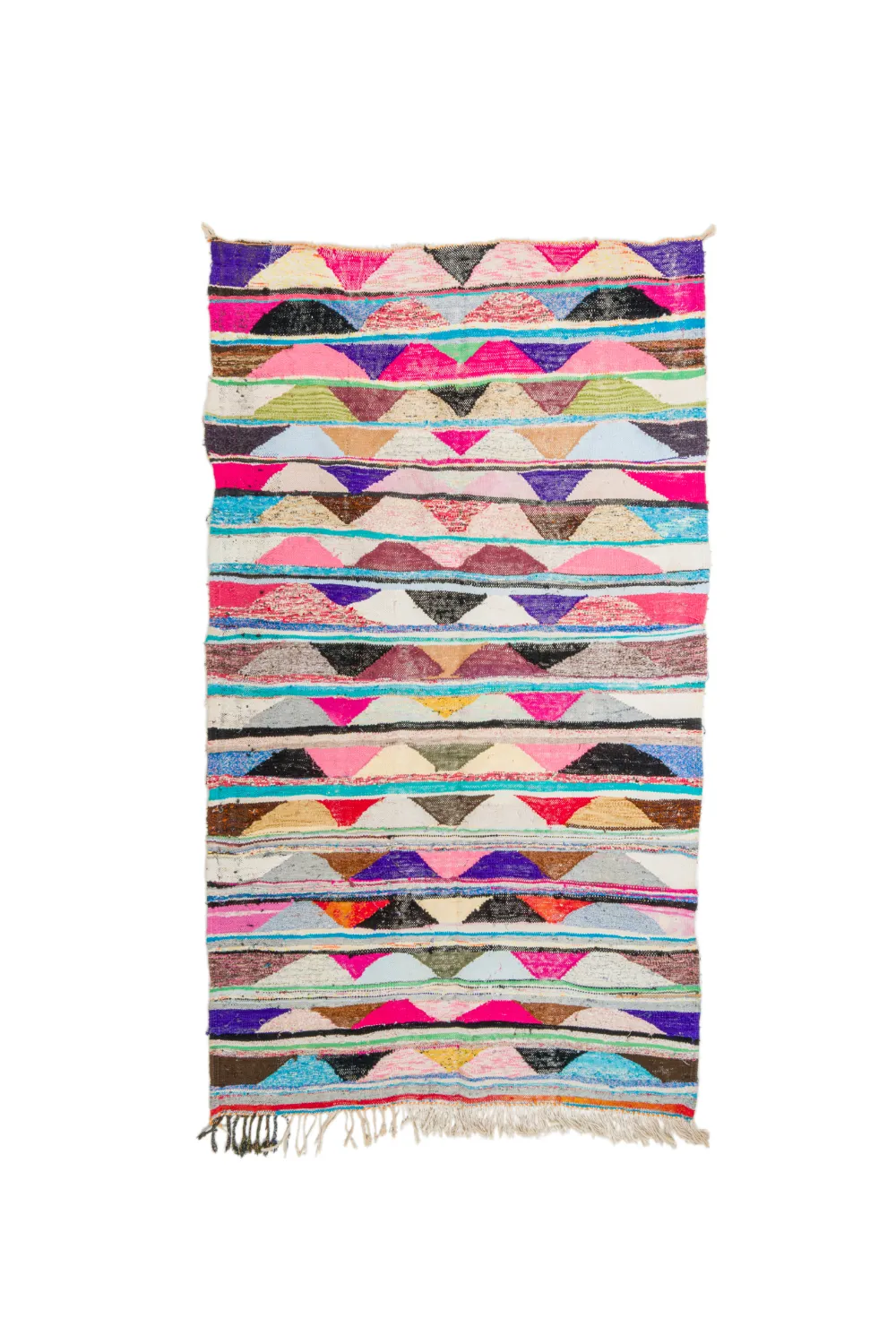 Tapete Berbere Marroquino Boucherouite 145 x 250 cm