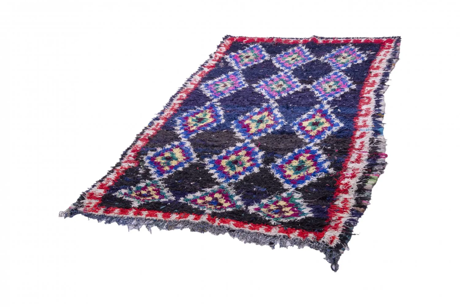 Tapete Berbere Marroquino Boucherouite 265 x 140 cm