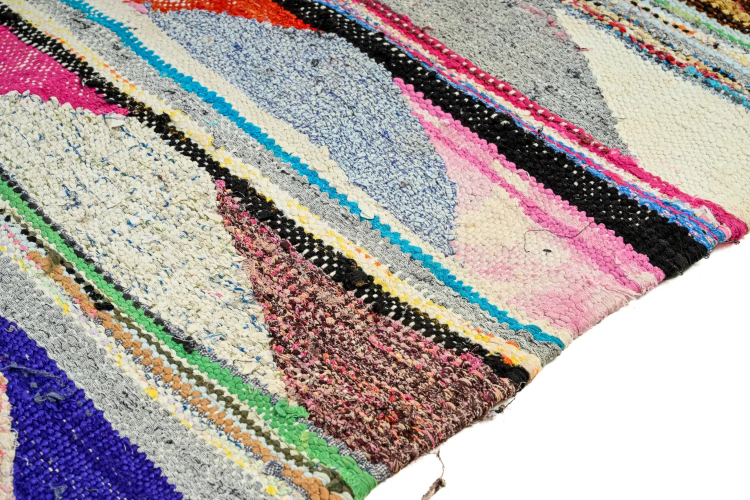 Tapete Berbere Marroquino Boucherouite 145 x 250 cm