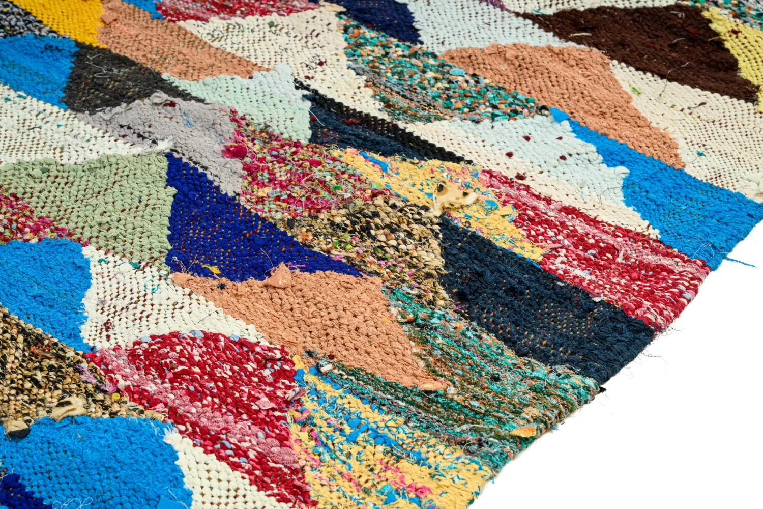 Tapete Berbere Marroquino Boucherouite 125 x 225 cm