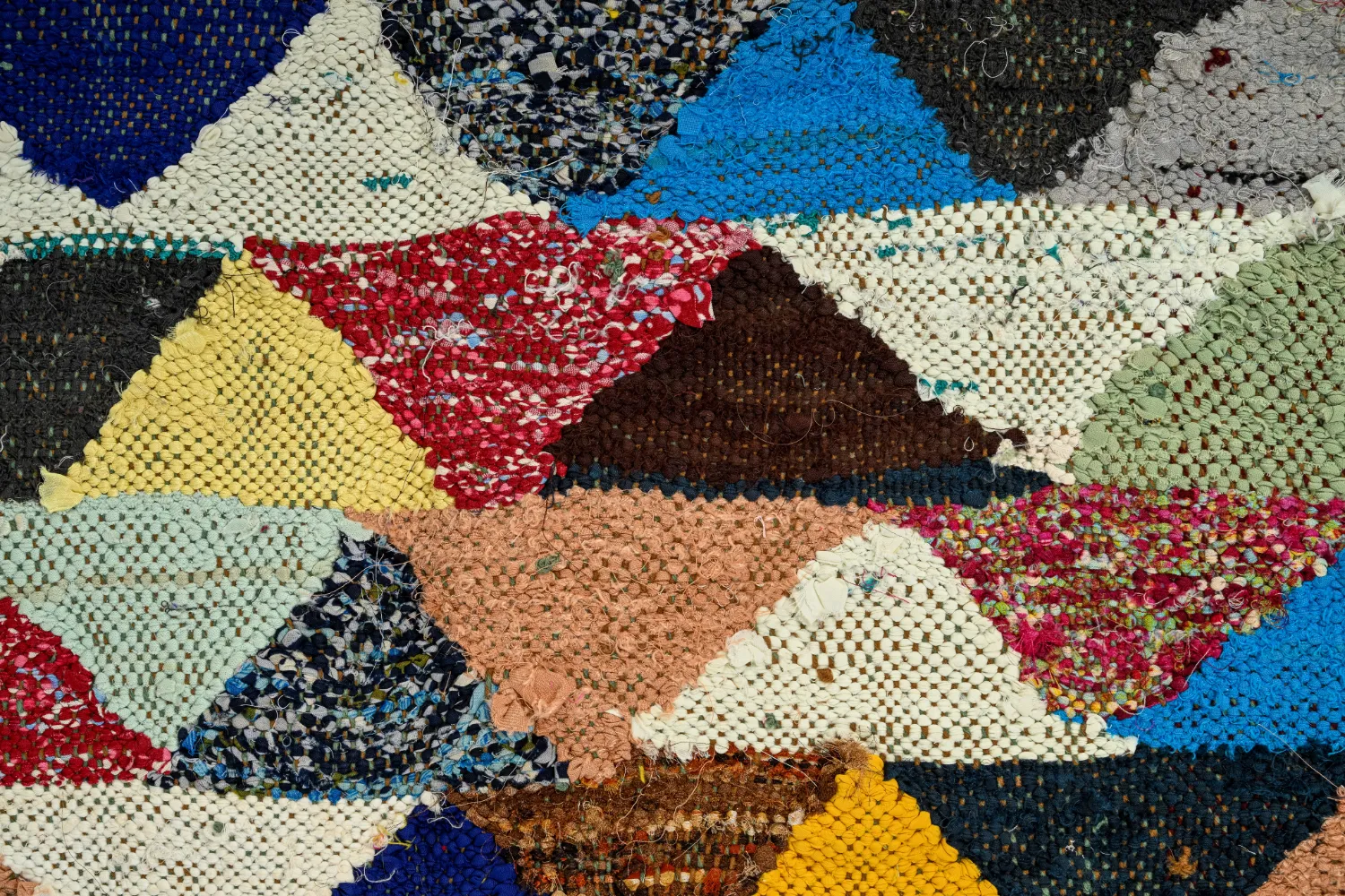 Tapete Berbere Marroquino Boucherouite 125 x 225 cm