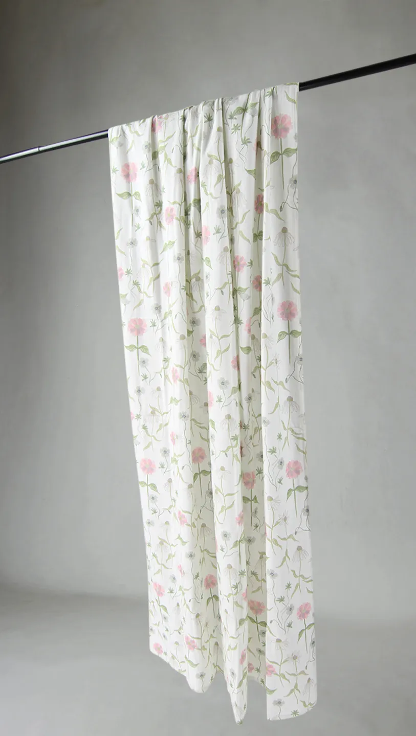 Cortinas - Cortina de algodão - Sweetie (rosa)