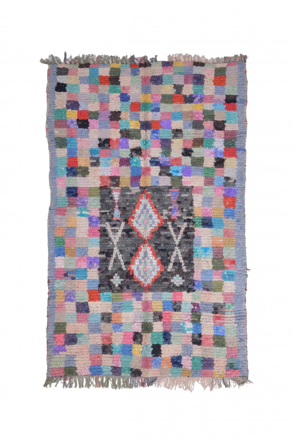 Tapete Berbere Marroquino Boucherouite 215 x 135 cm