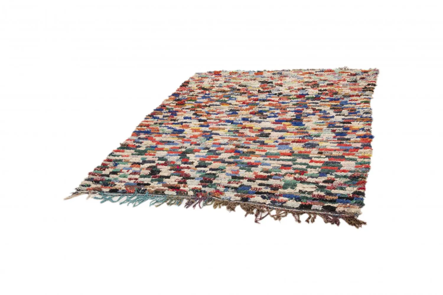 Tapete Berbere Marroquino Boucherouite 225 x 170 cm