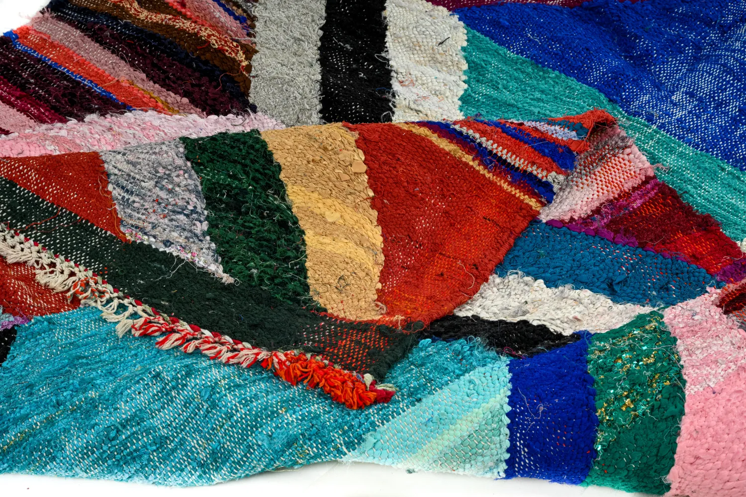 Tapete Berbere Marroquino Boucherouite 135 x 275 cm