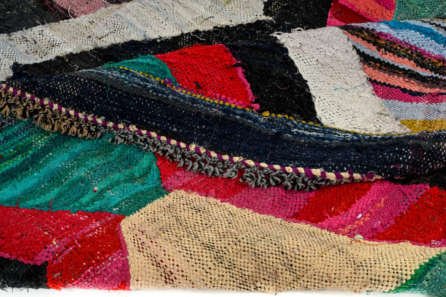 Tapete Berbere Marroquino Boucherouite 165 x 290 cm
