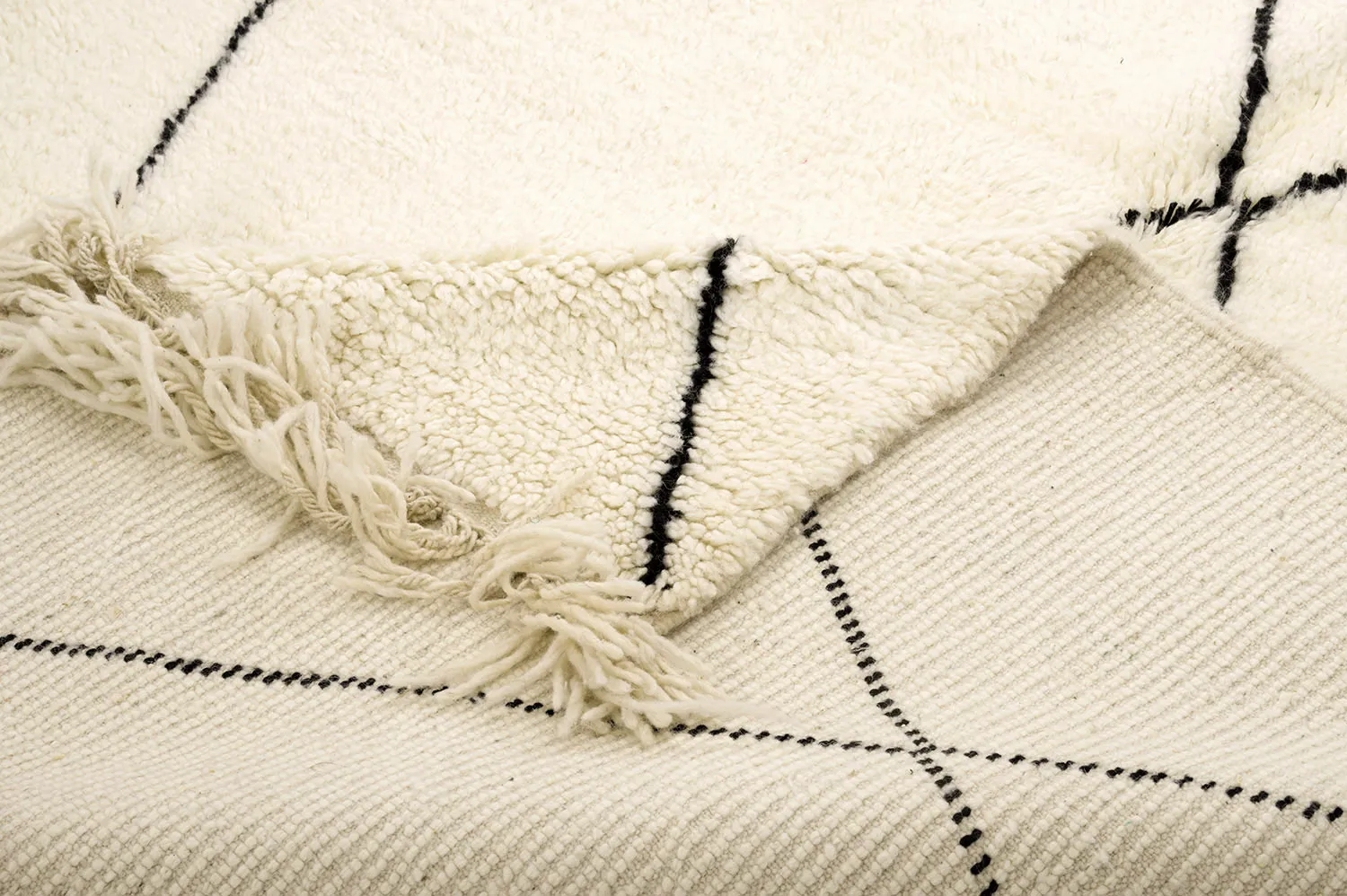 Tapete Kilim Marroquino Beni Ourain 155 x 265 cm