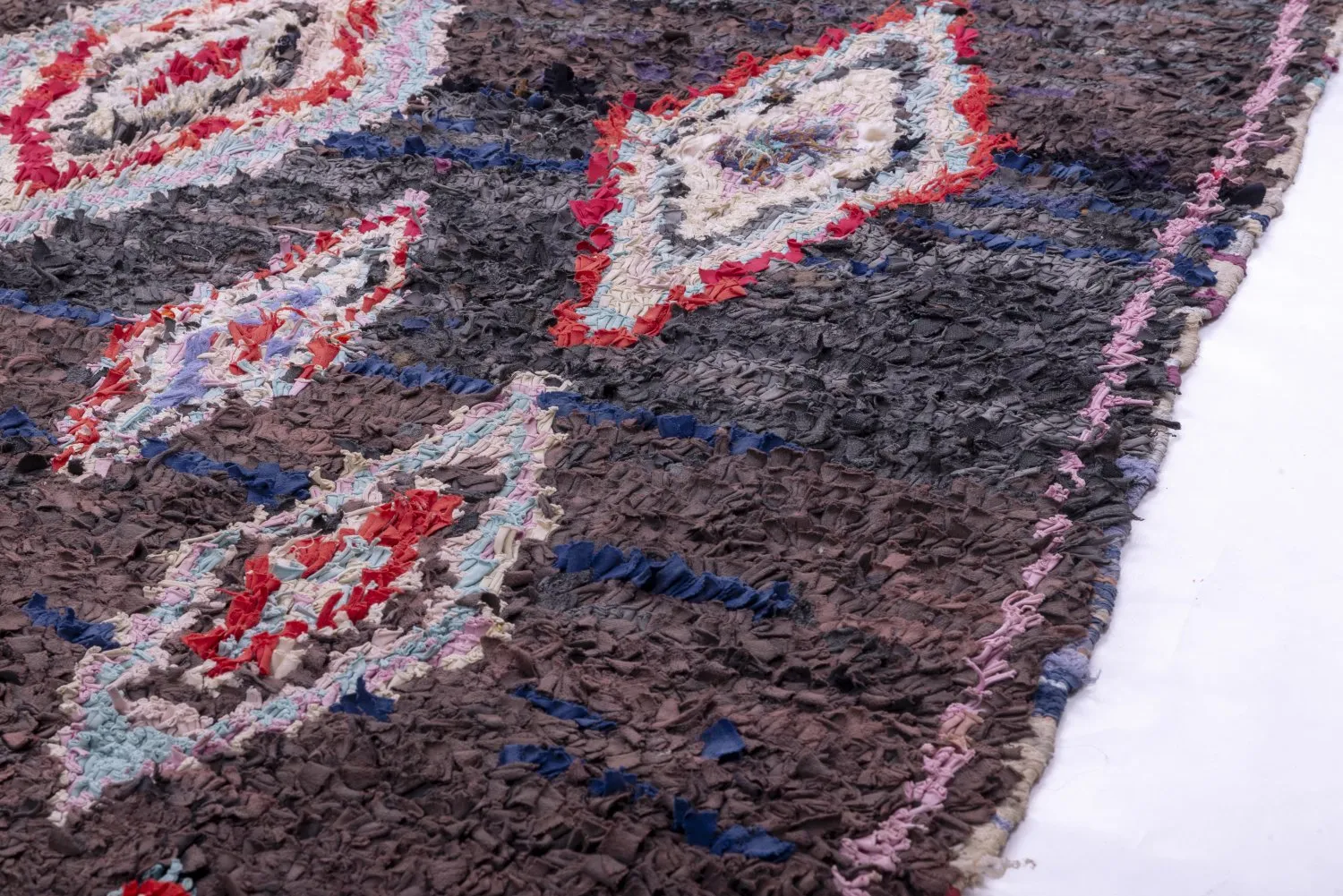 Tapete Berbere Marroquino Boucherouite 270 x 150 cm