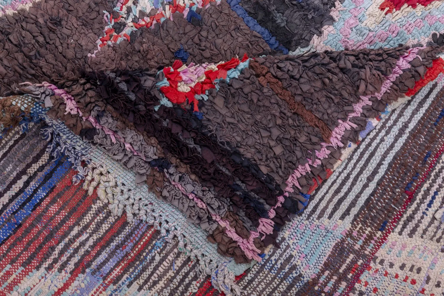 Tapete Berbere Marroquino Boucherouite 270 x 150 cm