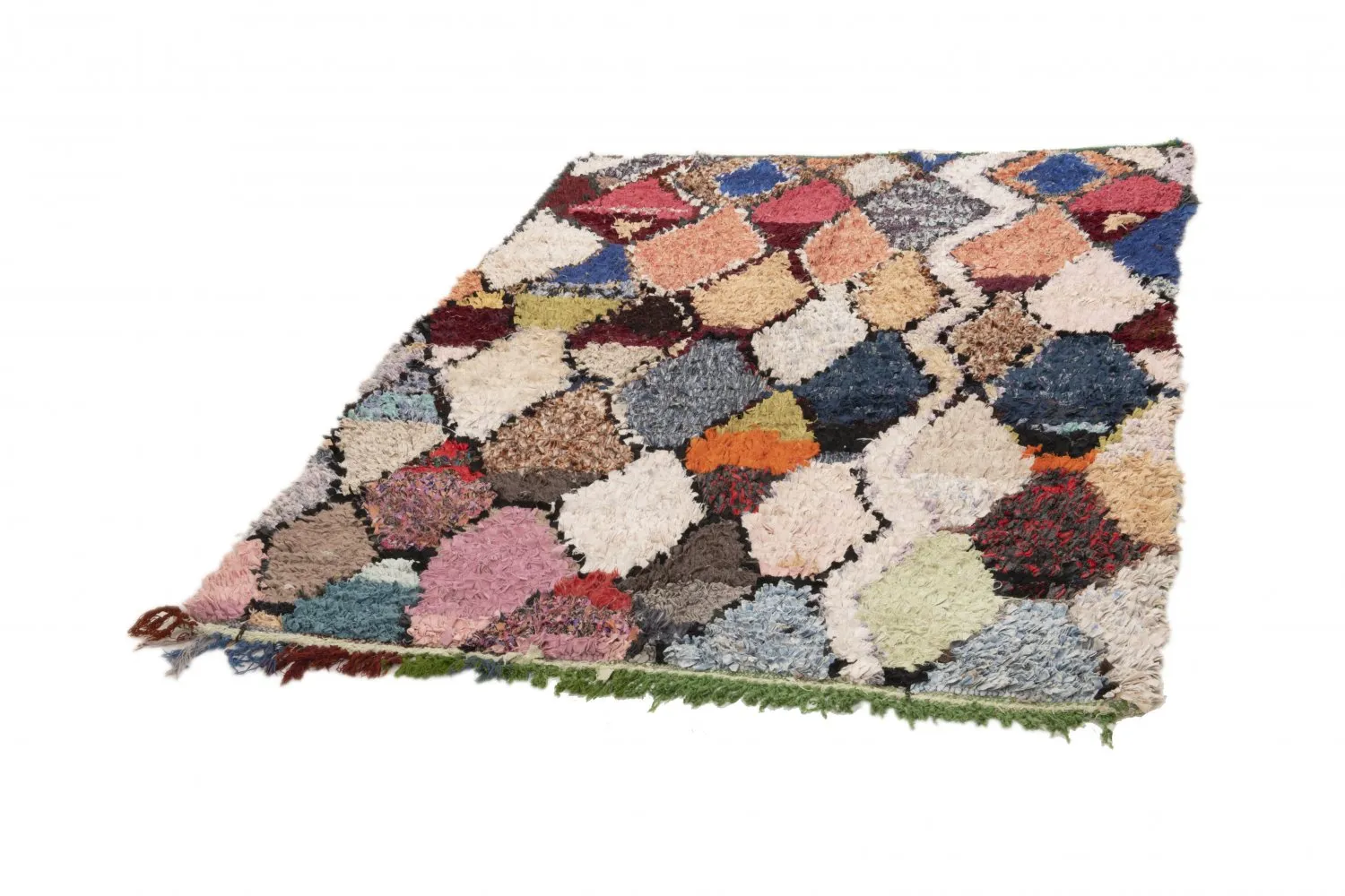 Tapete Berbere Marroquino Boucherouite 200 x 145 cm