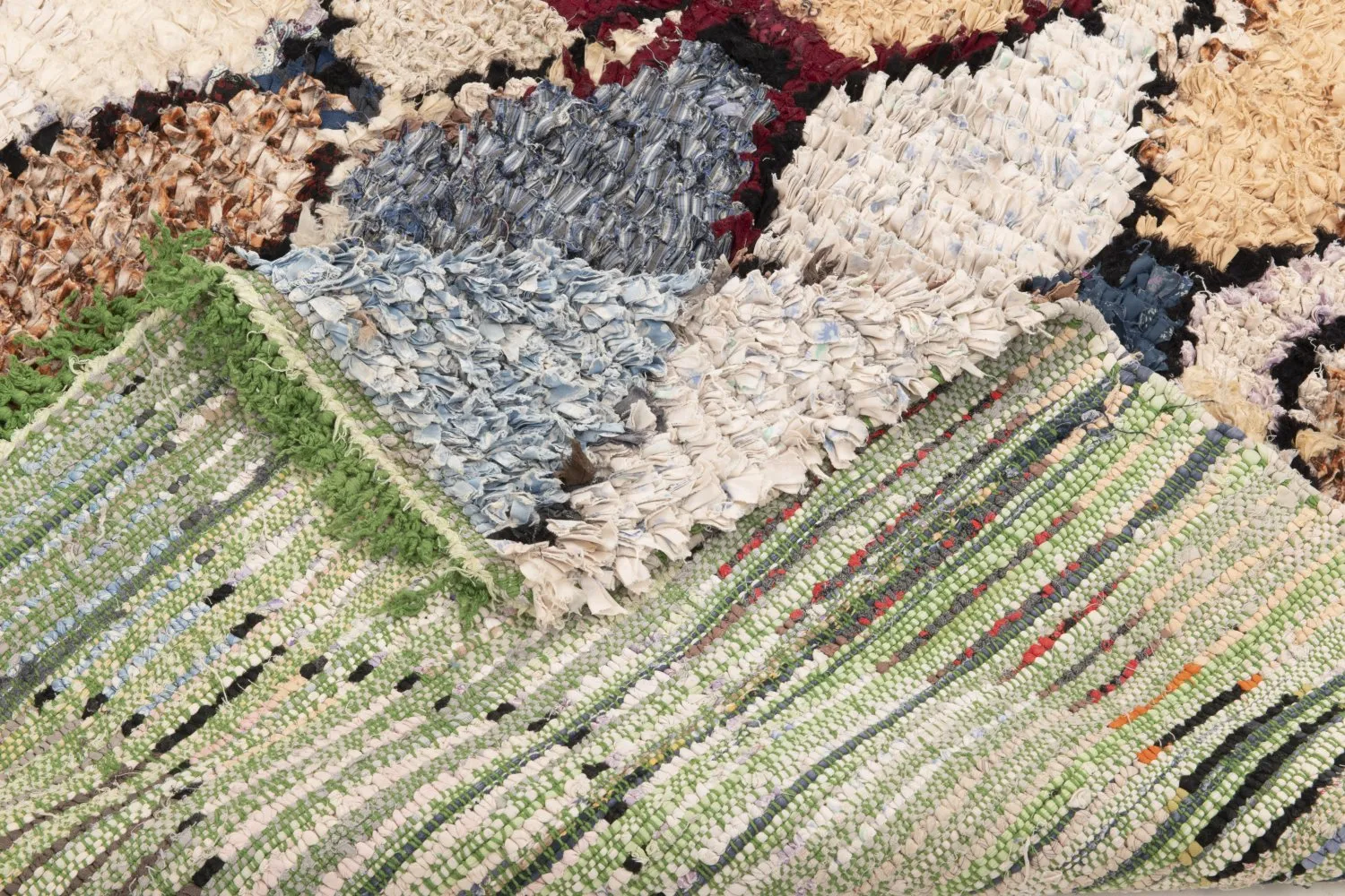 Tapete Berbere Marroquino Boucherouite 200 x 145 cm