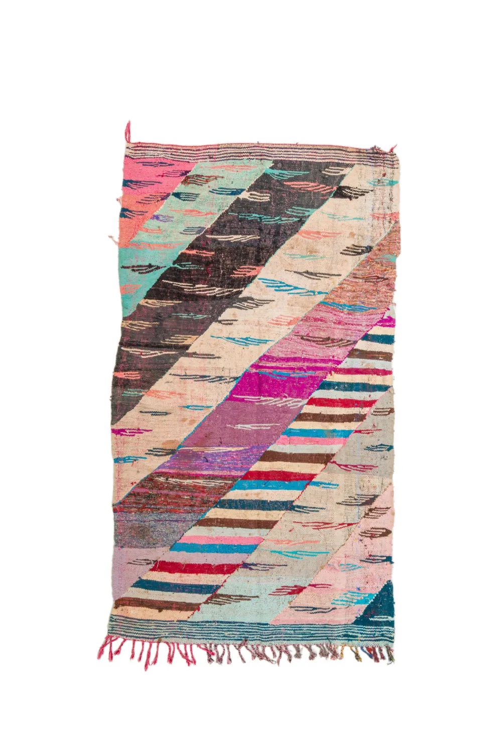 Tapete Berbere Marroquino Boucherouite 135 x 245 cm