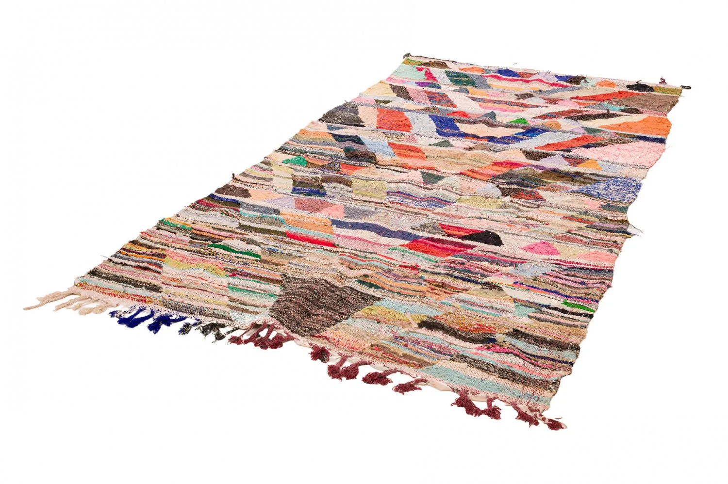 Tapete Berbere Marroquino Boucherouite 140 x 275 cm