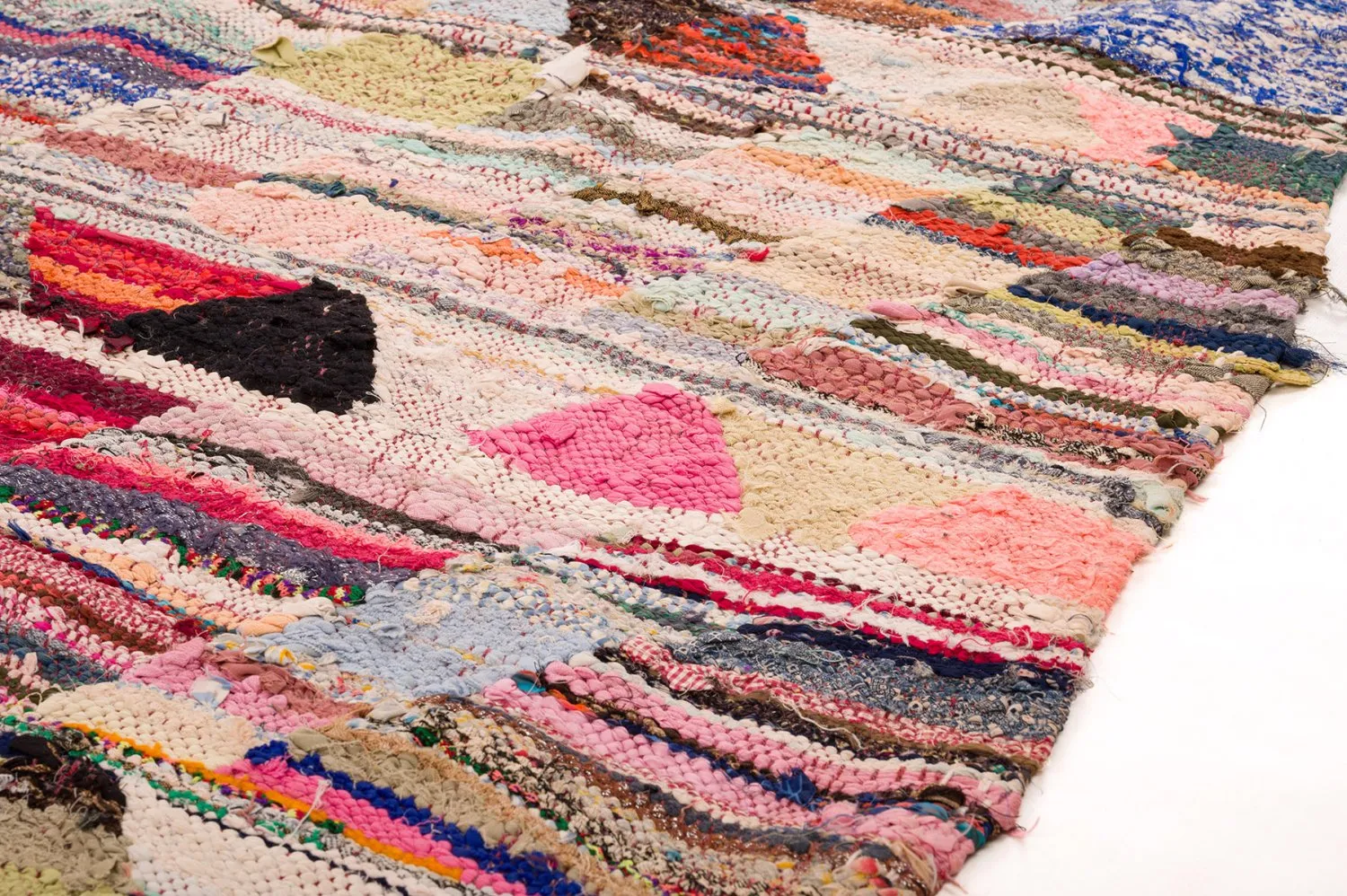 Tapete Berbere Marroquino Boucherouite 140 x 275 cm