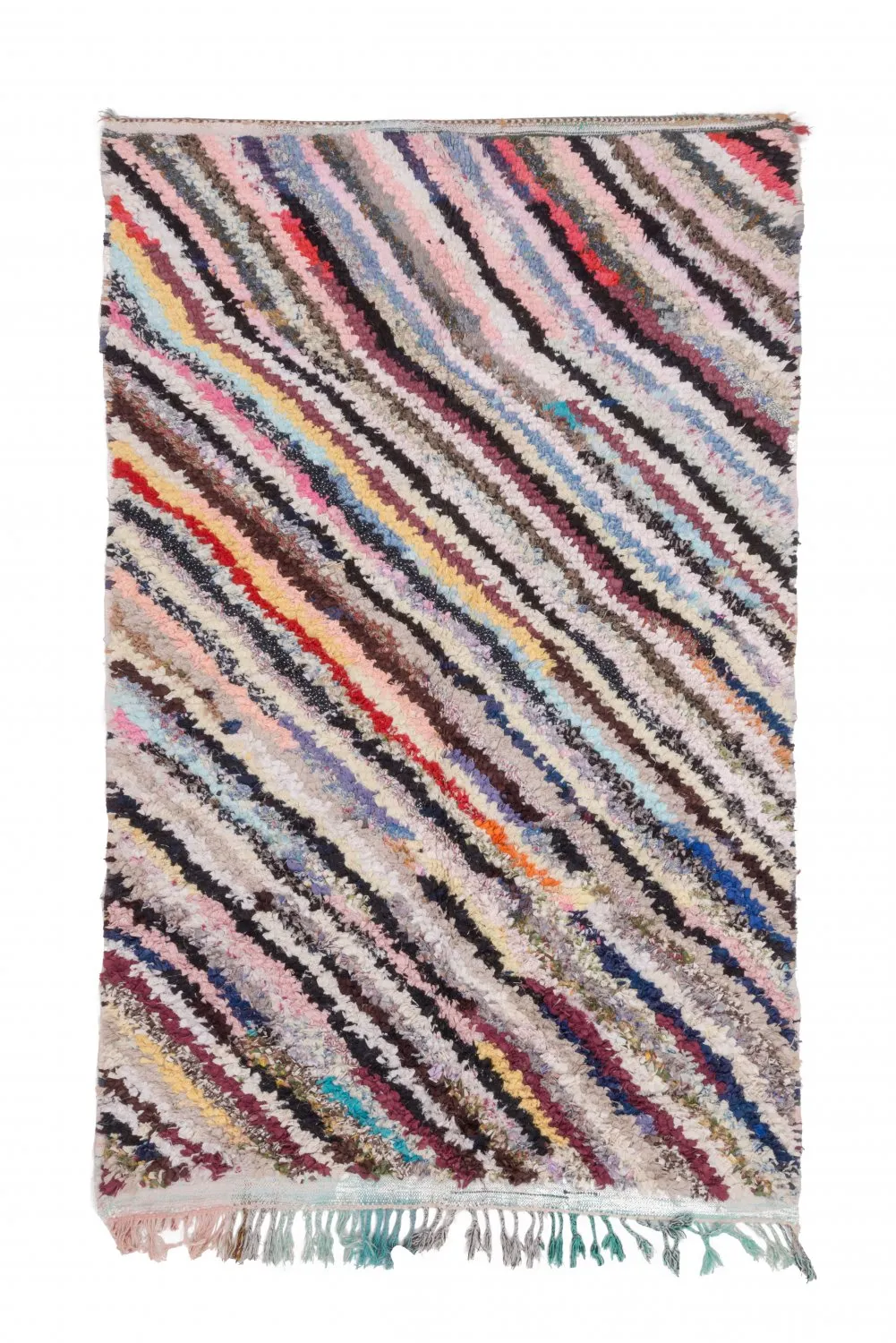 Tapete Berbere Marroquino Boucherouite 240 x 150 cm
