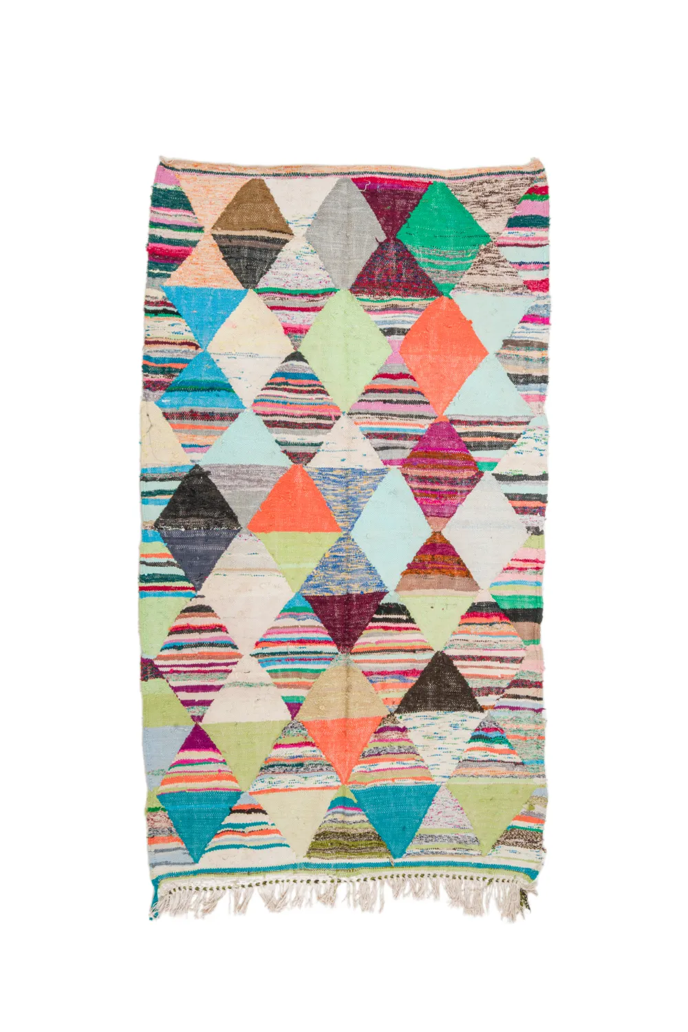 Tapete Berbere Marroquino Boucherouite 140 x 250 cm