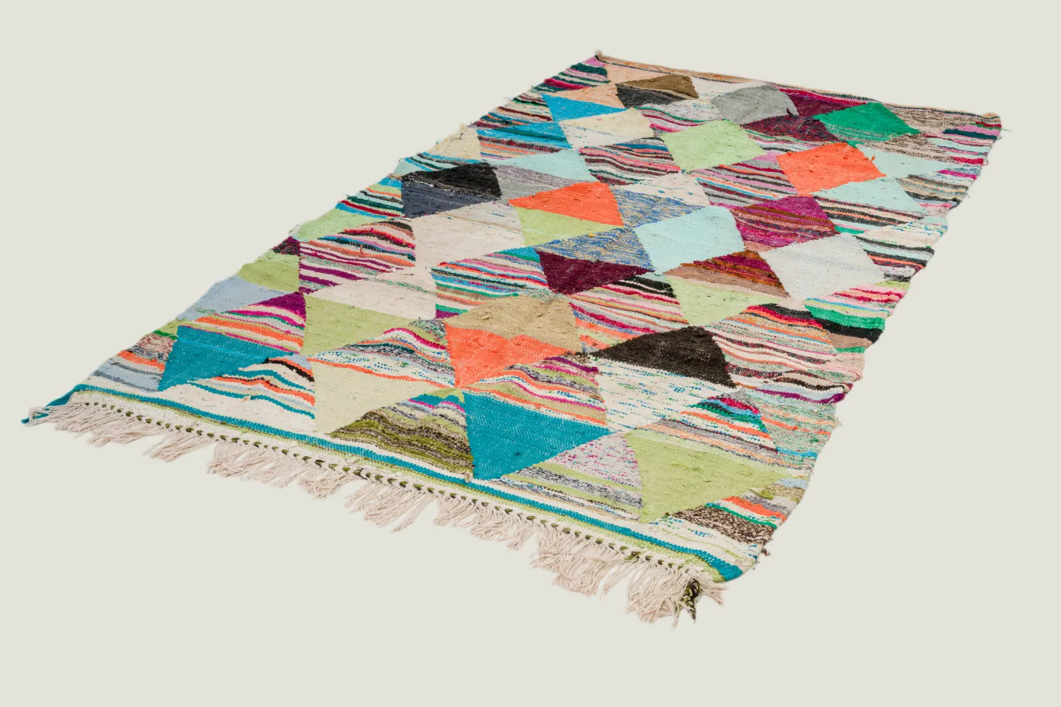 Tapete Berbere Marroquino Boucherouite 140 x 250 cm