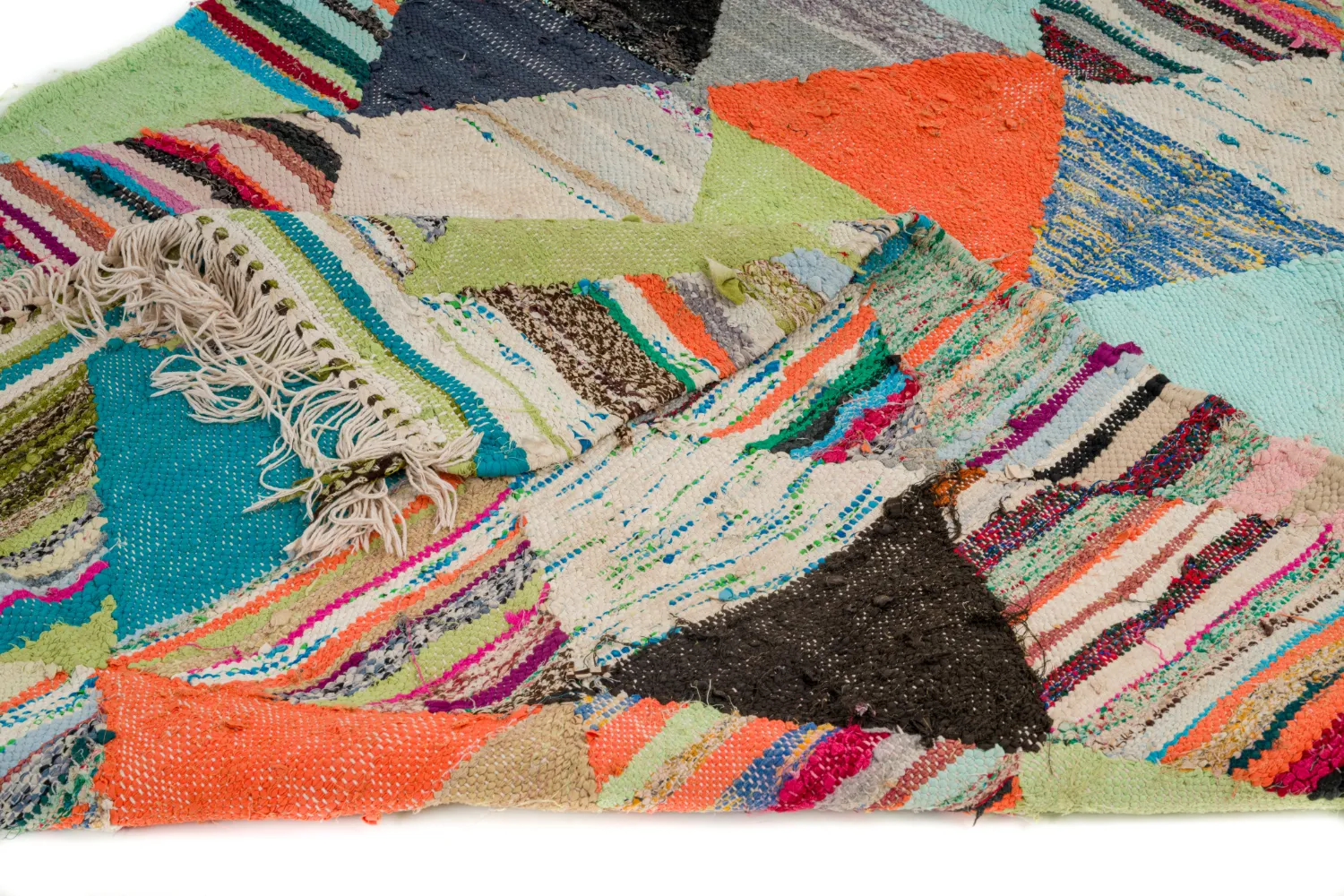 Tapete Berbere Marroquino Boucherouite 140 x 250 cm