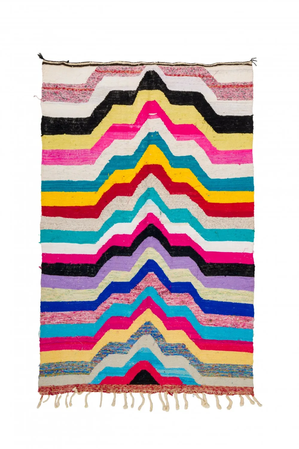 Tapete Berbere Marroquino Boucherouite 130 x 195 cm