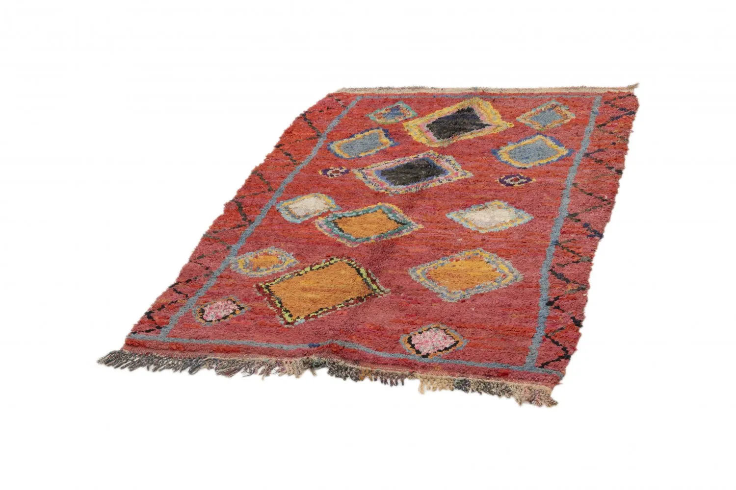 Tapete Berbere Marroquino Boucherouite 200 x 120 cm