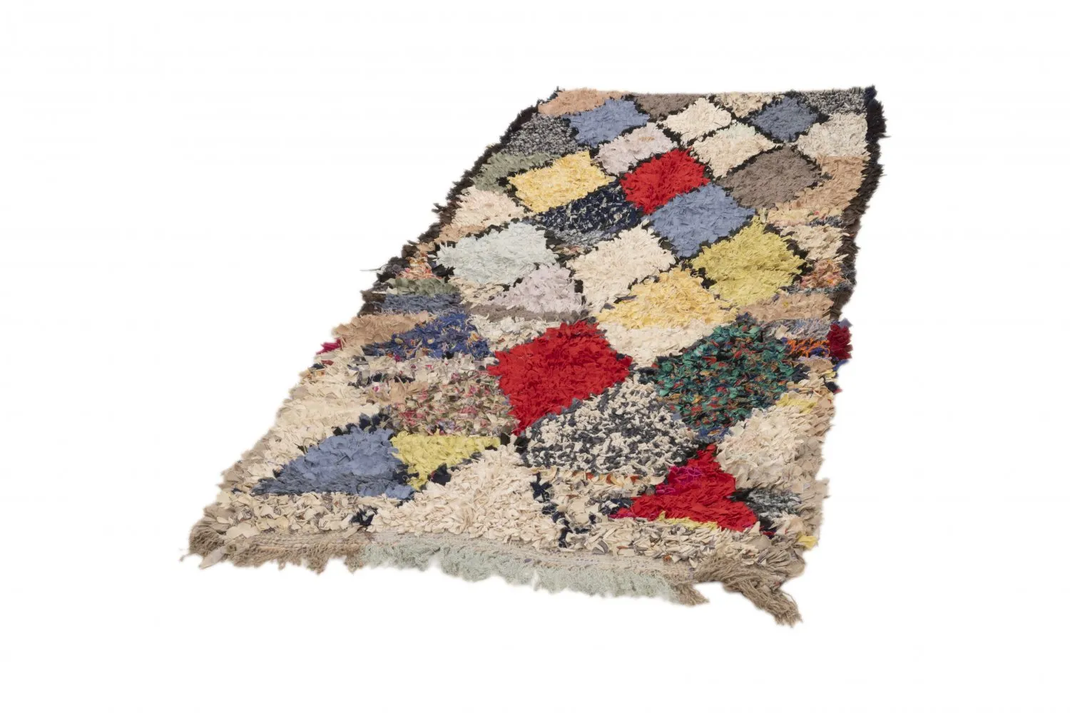Tapete Berbere Marroquino Boucherouite 190 x 100 cm