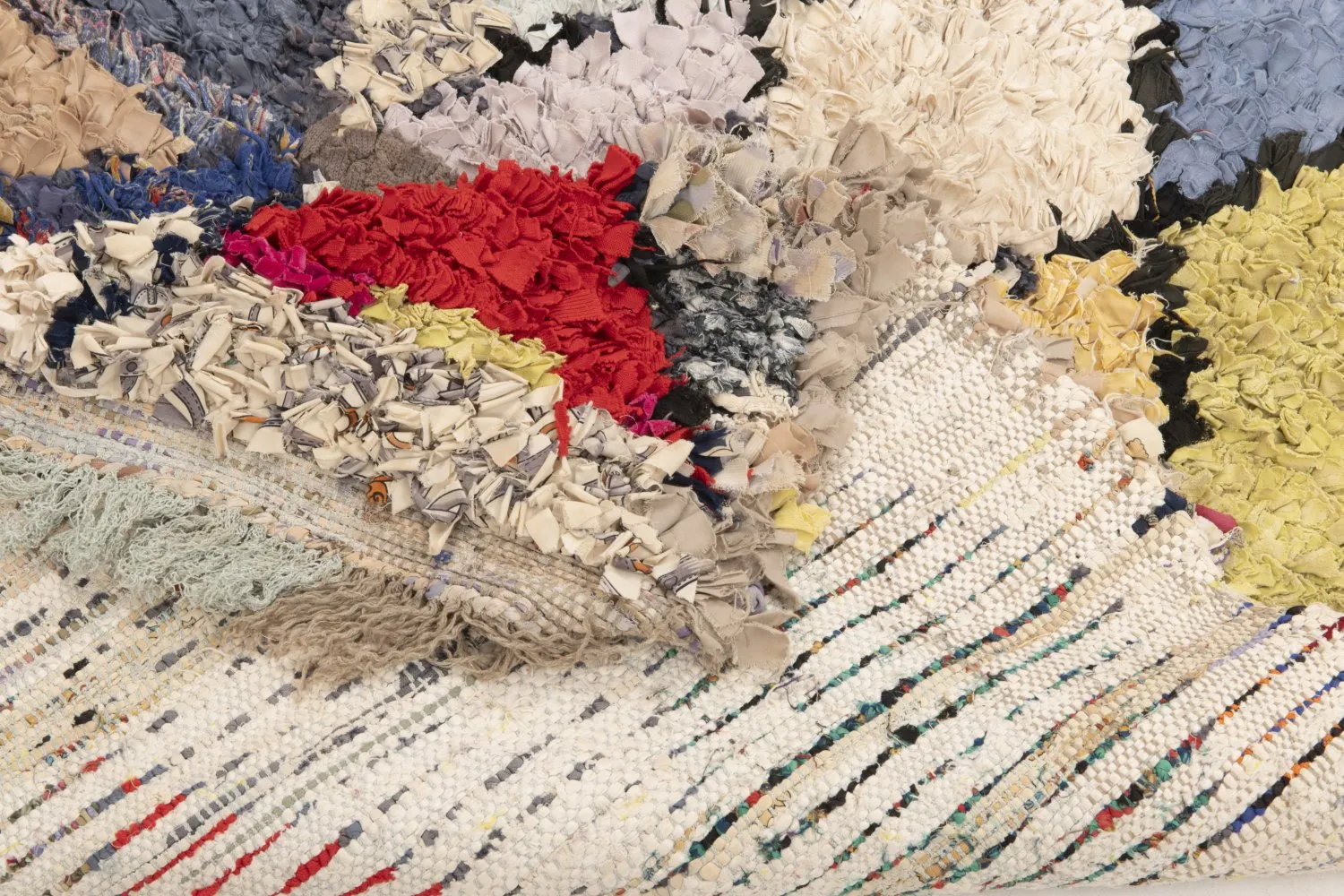 Tapete Berbere Marroquino Boucherouite 190 x 100 cm