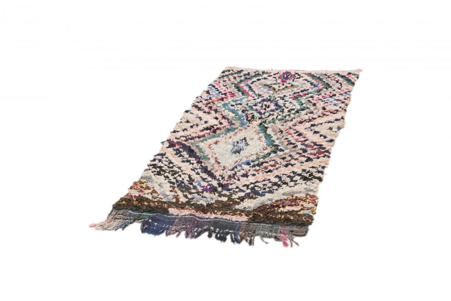 Tapete Berbere Marroquino Boucherouite 175 x 95 cm
