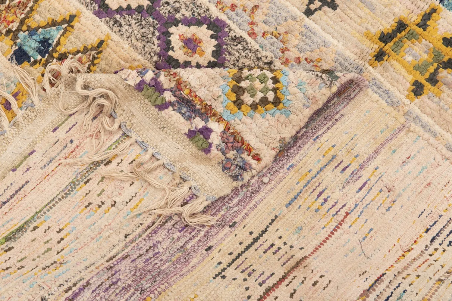 Tapete Berbere Marroquino Boucherouite 195 x 115 cm