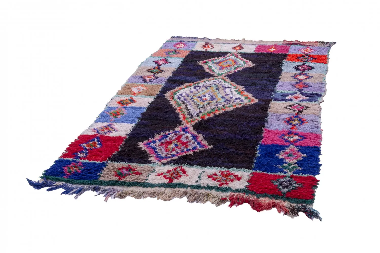 Tapete Berbere Marroquino Boucherouite 250 x 145 cm