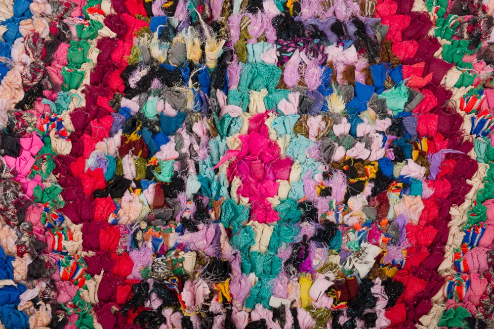 Tapete Berbere Marroquino Boucherouite 255 x 145 cm