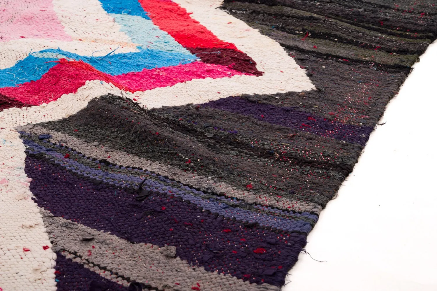 Tapete Berbere Marroquino Boucherouite 150 x 315 cm