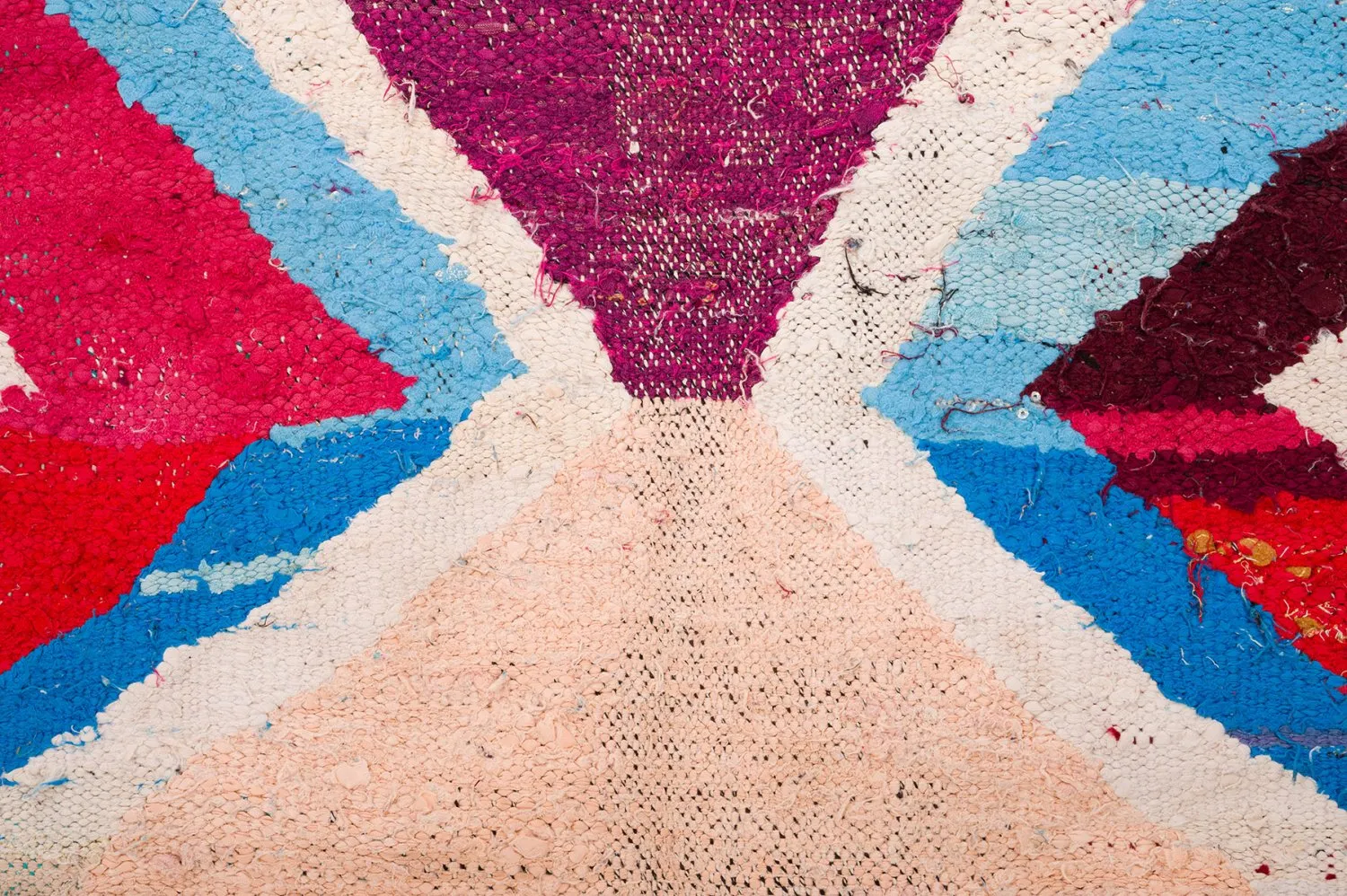 Tapete Berbere Marroquino Boucherouite 150 x 315 cm