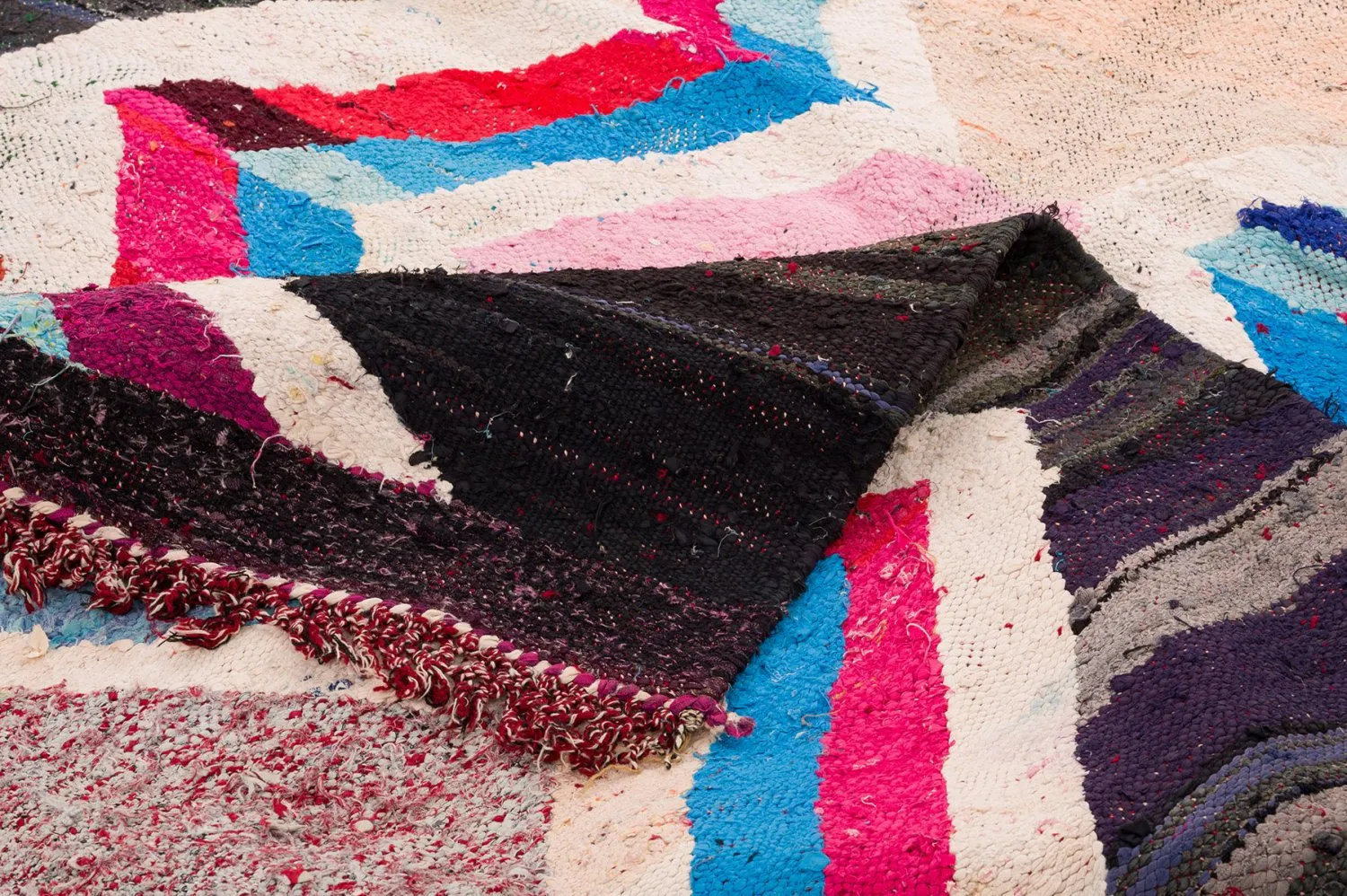 Tapete Berbere Marroquino Boucherouite 150 x 315 cm