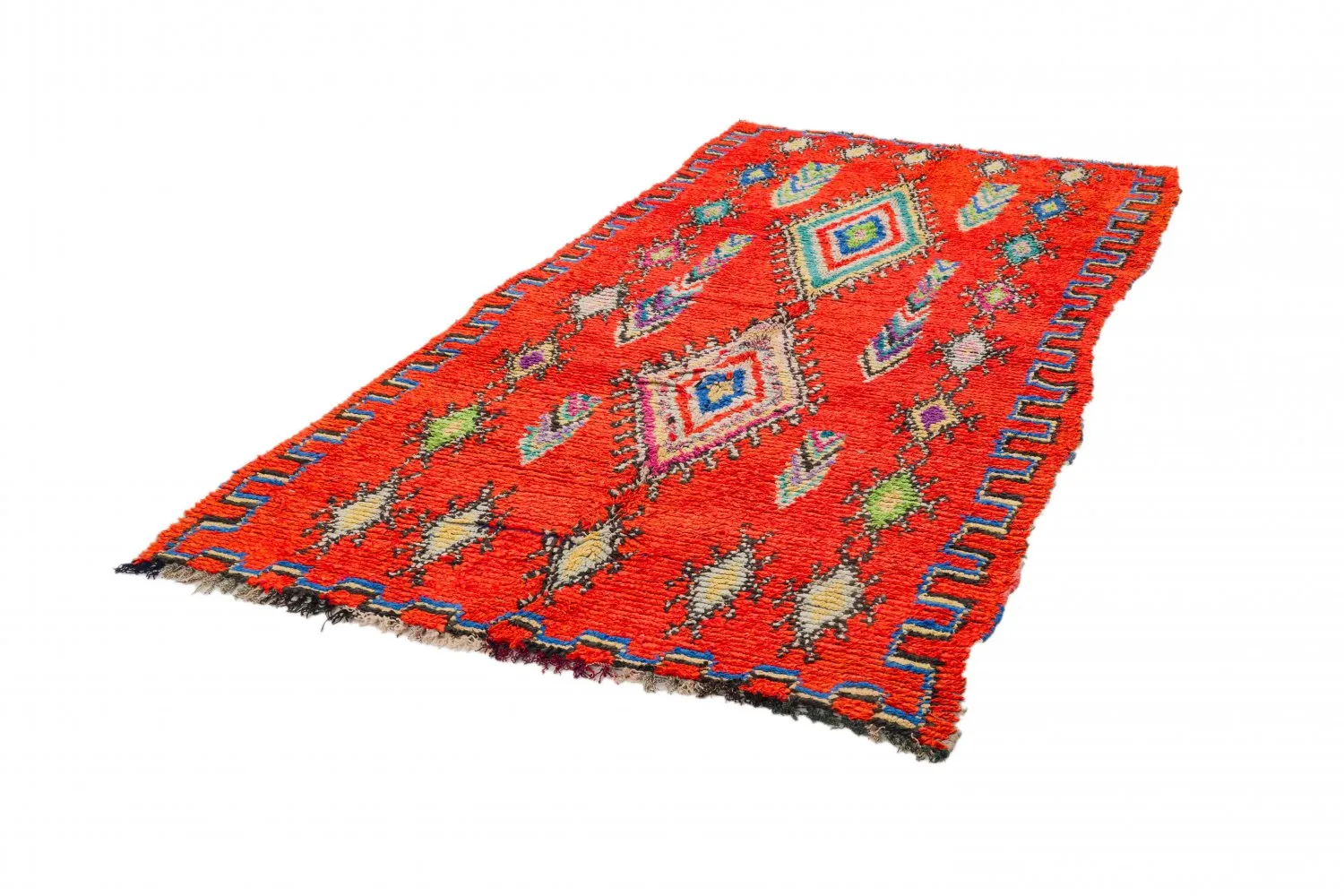 Tapete Berbere Marroquino Boucherouite 285 x 135 cm