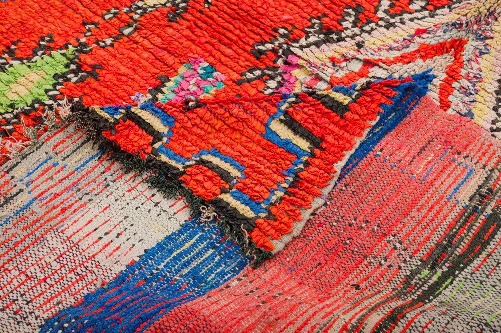 Tapete Berbere Marroquino Boucherouite 285 x 135 cm