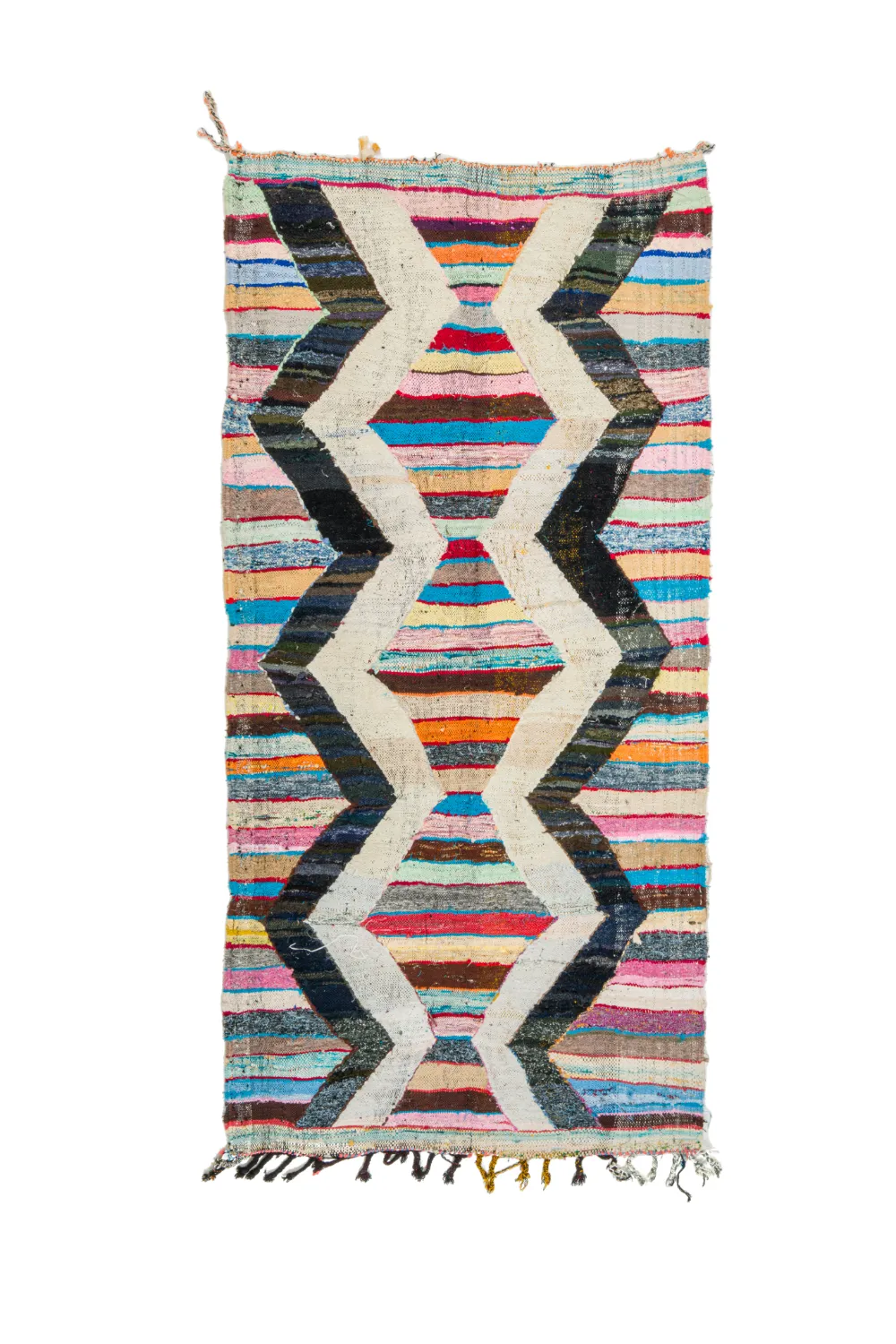 Tapete Berbere Marroquino Boucherouite 125 x 265 cm