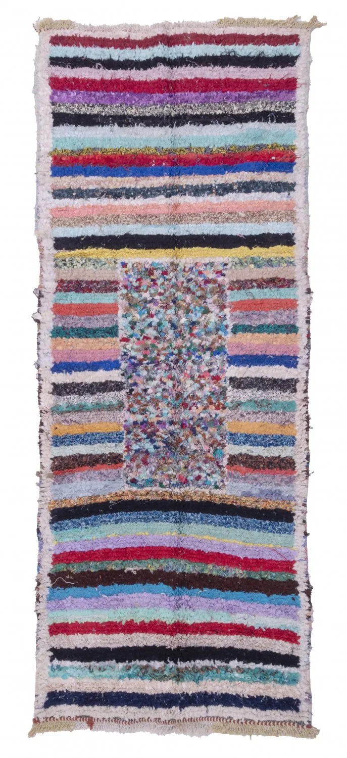 Tapete Berbere Marroquino Boucherouite 280 x 110 cm