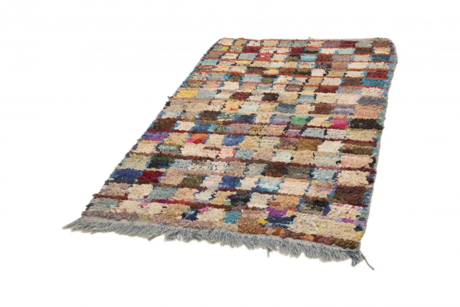 Tapete Berbere Marroquino Boucherouite 205 x 115 cm