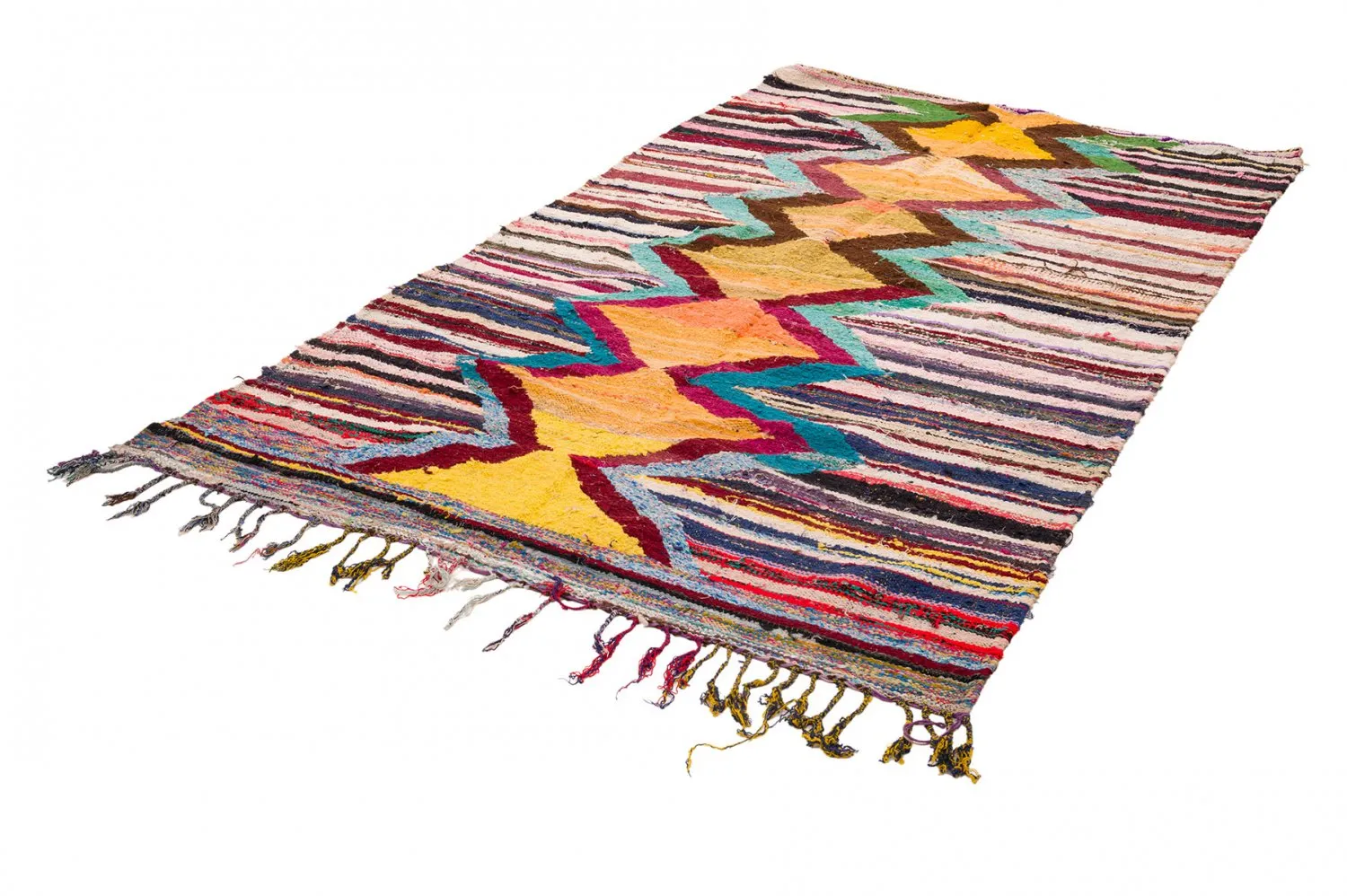 Tapete Berbere Marroquino Boucherouite 150 x 285 cm