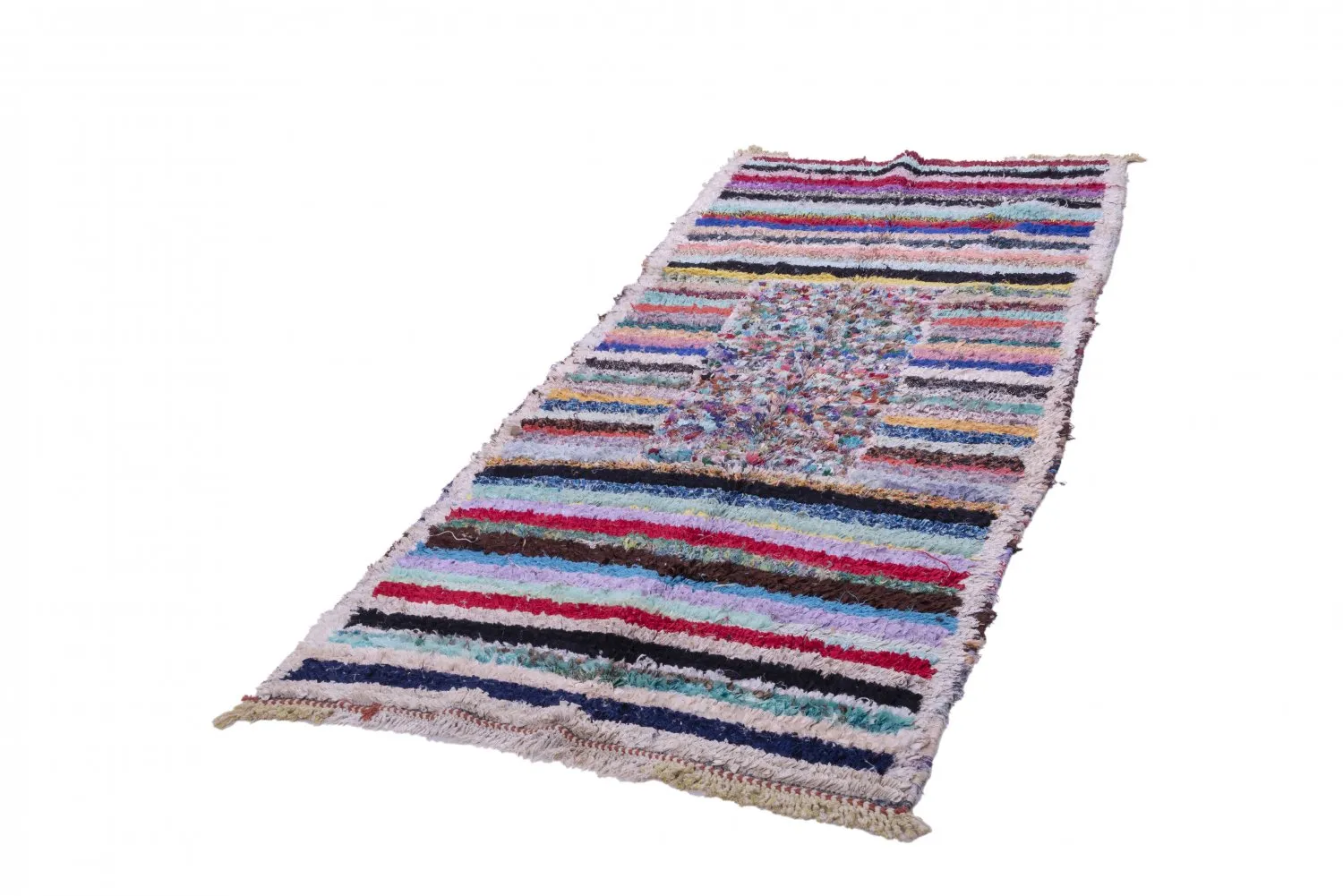 Tapete Berbere Marroquino Boucherouite 280 x 110 cm
