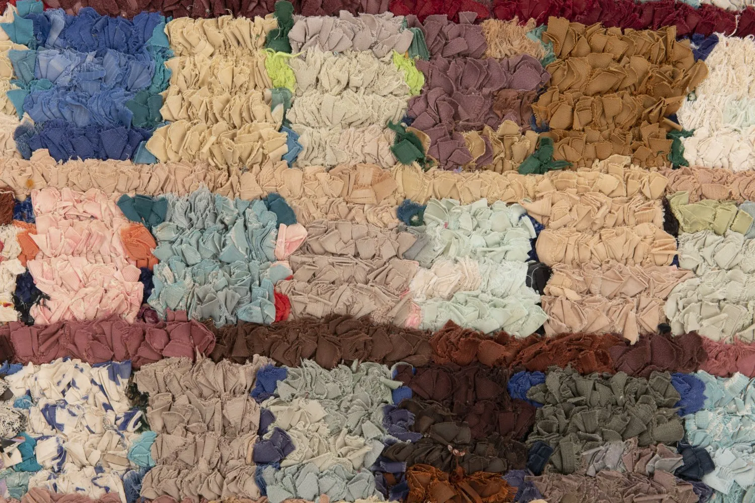 Tapete Berbere Marroquino Boucherouite 205 x 115 cm