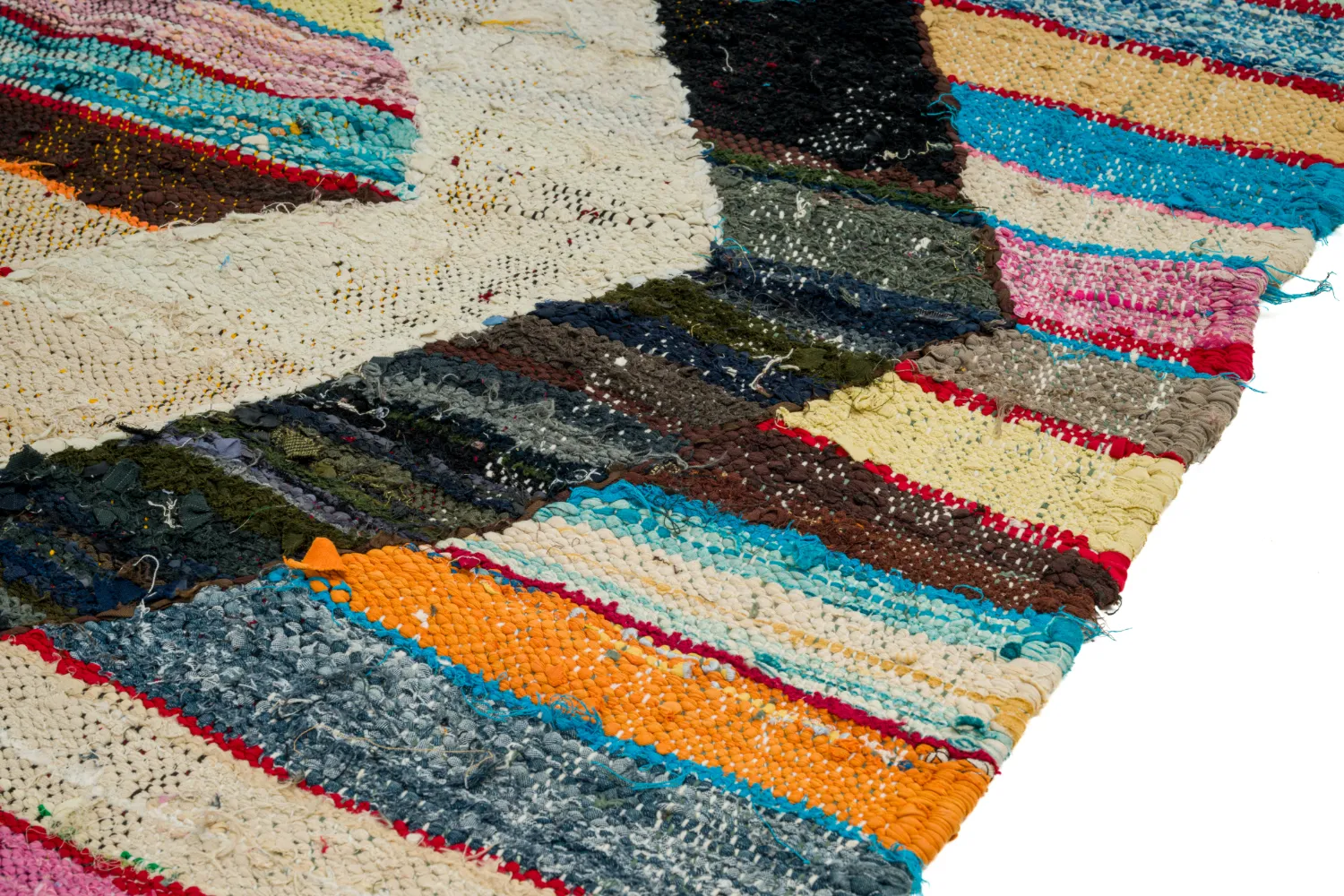 Tapete Berbere Marroquino Boucherouite 125 x 265 cm