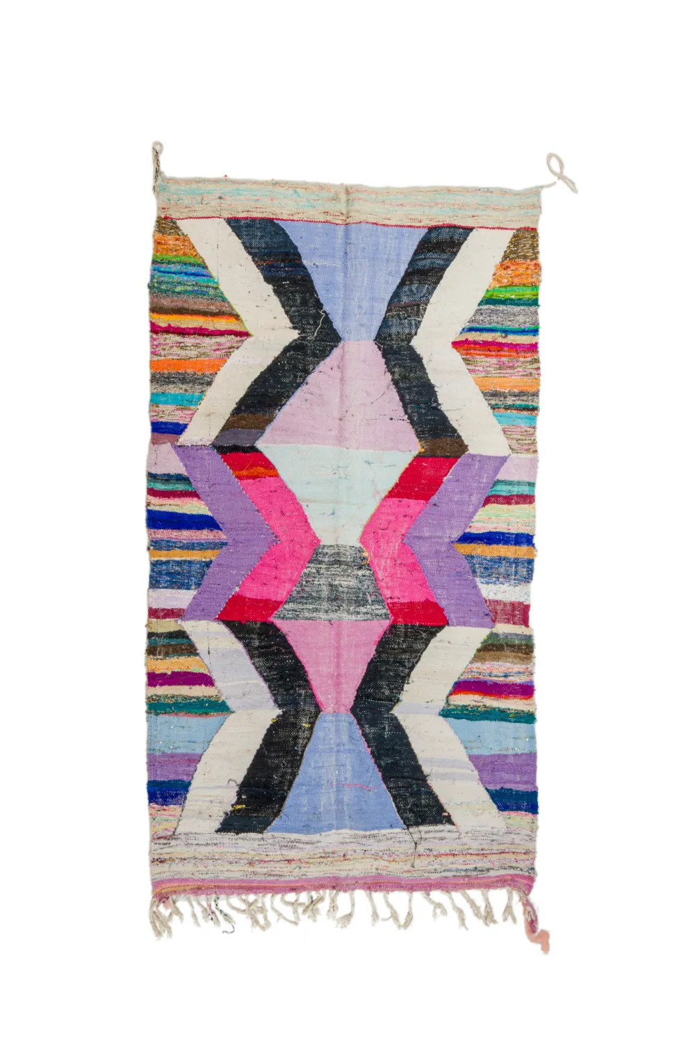 Tapete Berbere Marroquino Boucherouite 130 x 225 cm