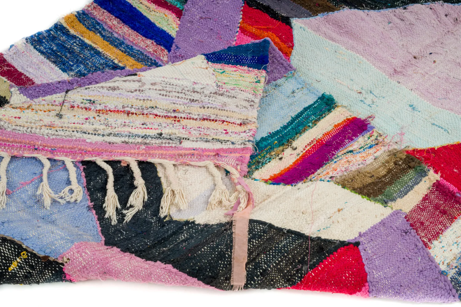 Tapete Berbere Marroquino Boucherouite 130 x 225 cm