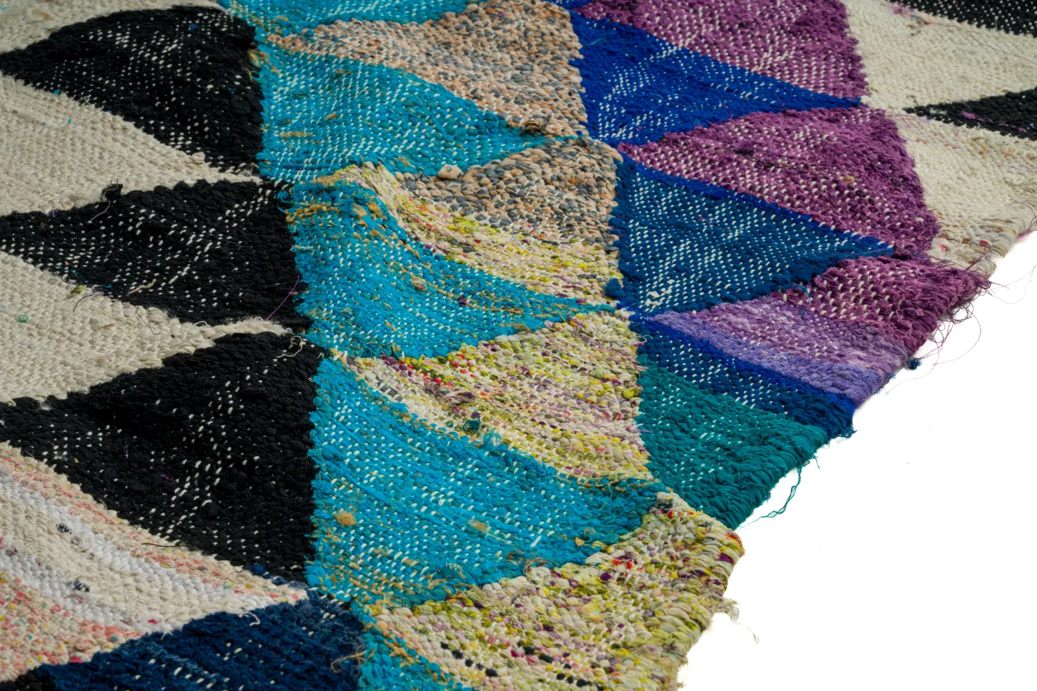 Tapete Berbere Marroquino Boucherouite 130 x 250 cm