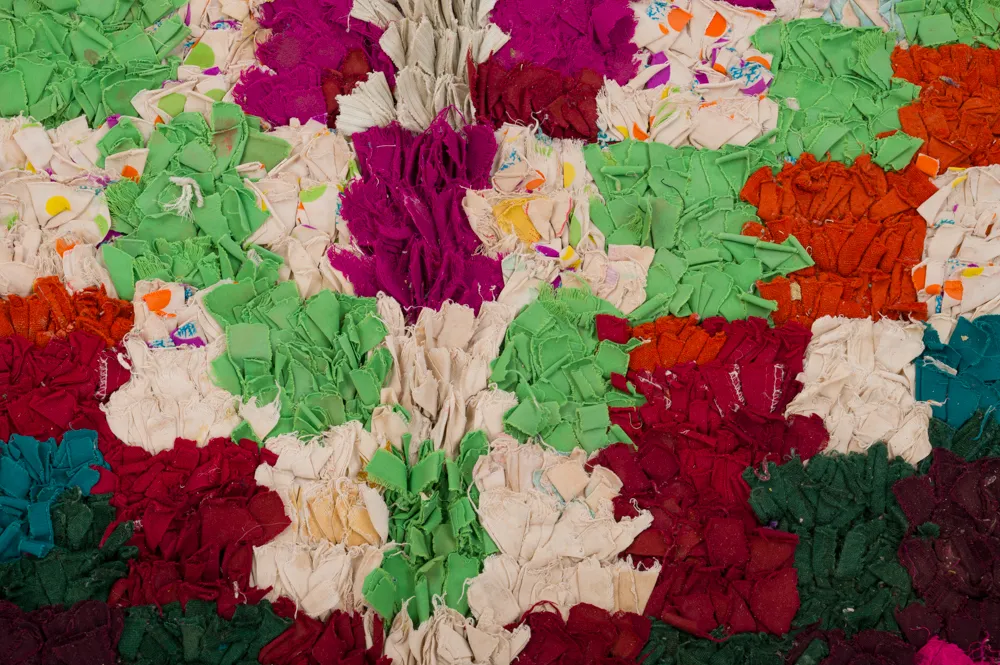 Tapete Berbere Marroquino Boucherouite 245 x 135 cm