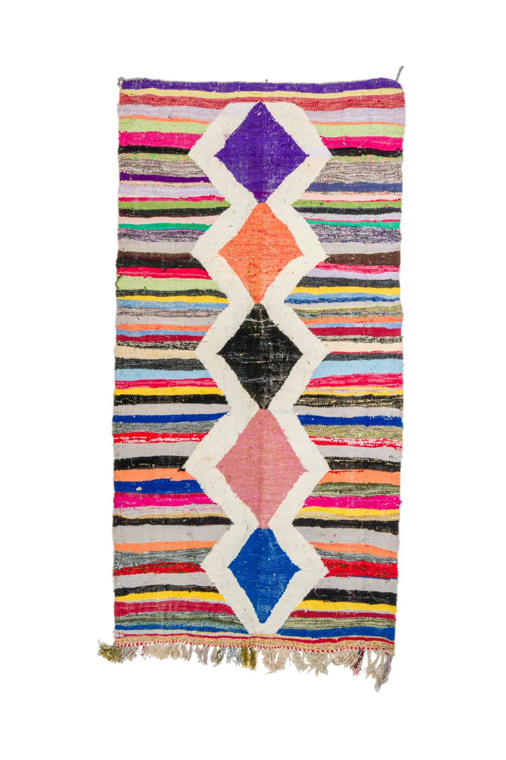 Tapete Berbere Marroquino Boucherouite 135 x 270 cm