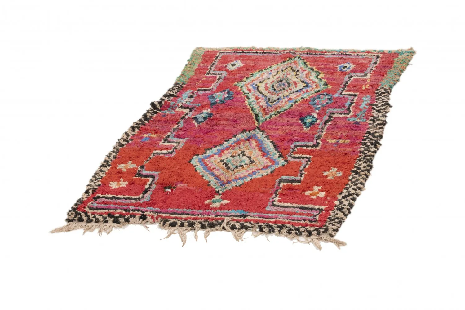 Tapete Berbere Marroquino Boucherouite 185 x 110 cm