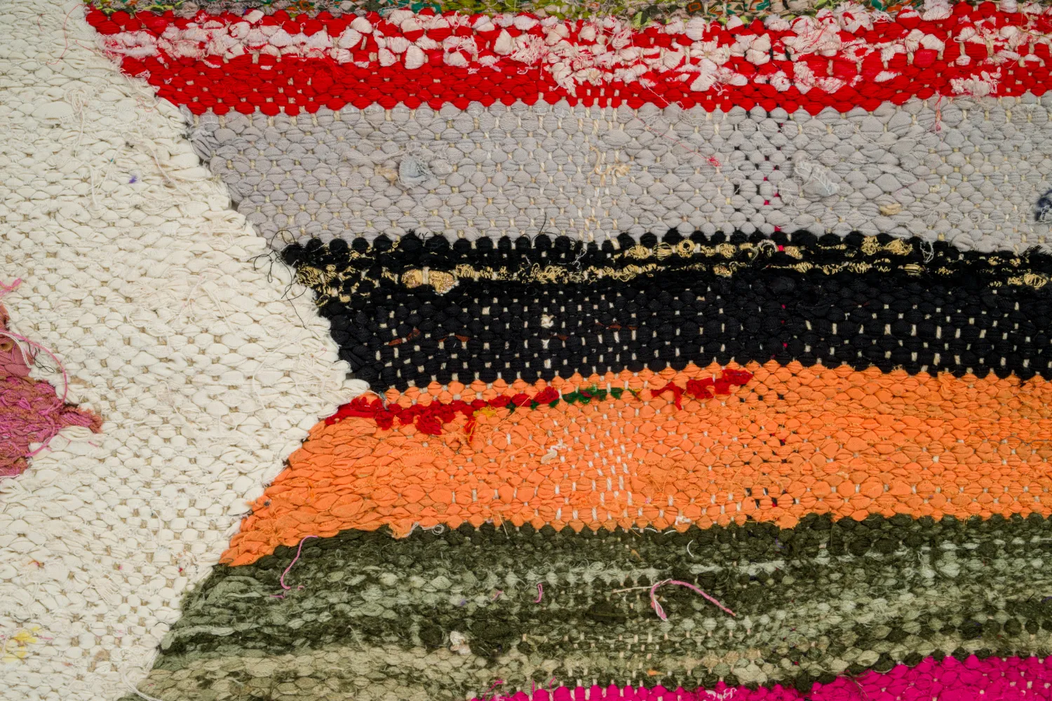 Tapete Berbere Marroquino Boucherouite 135 x 270 cm