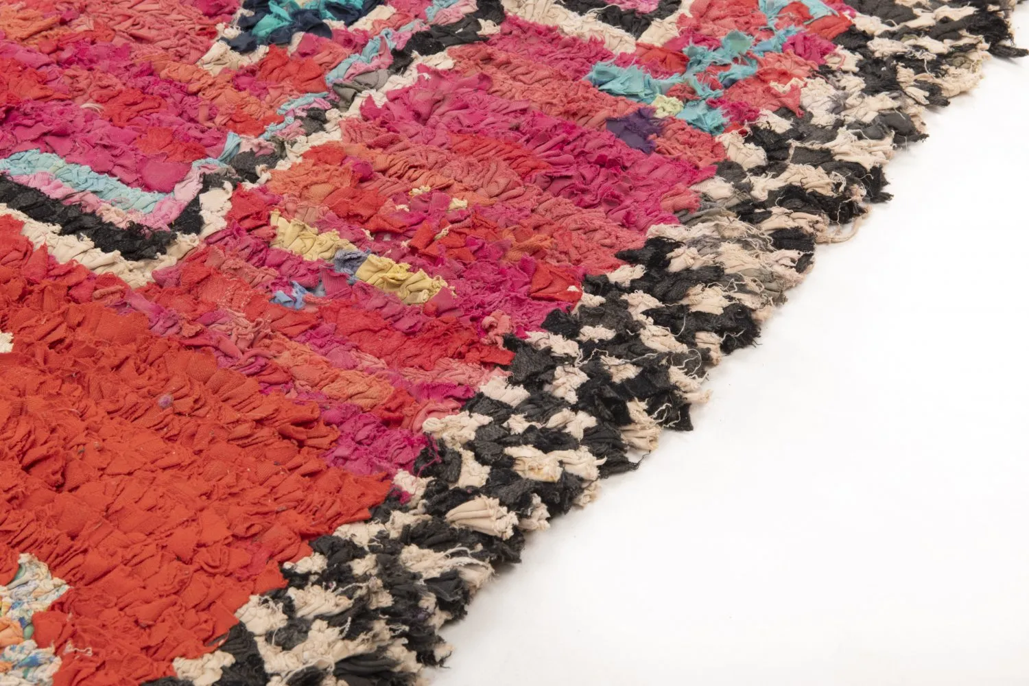 Tapete Berbere Marroquino Boucherouite 185 x 110 cm